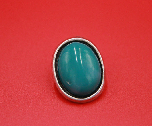 RC0194>>MADE in EUROPE zamak button clasp, round cord button clasp with stone cabochon Qty1
