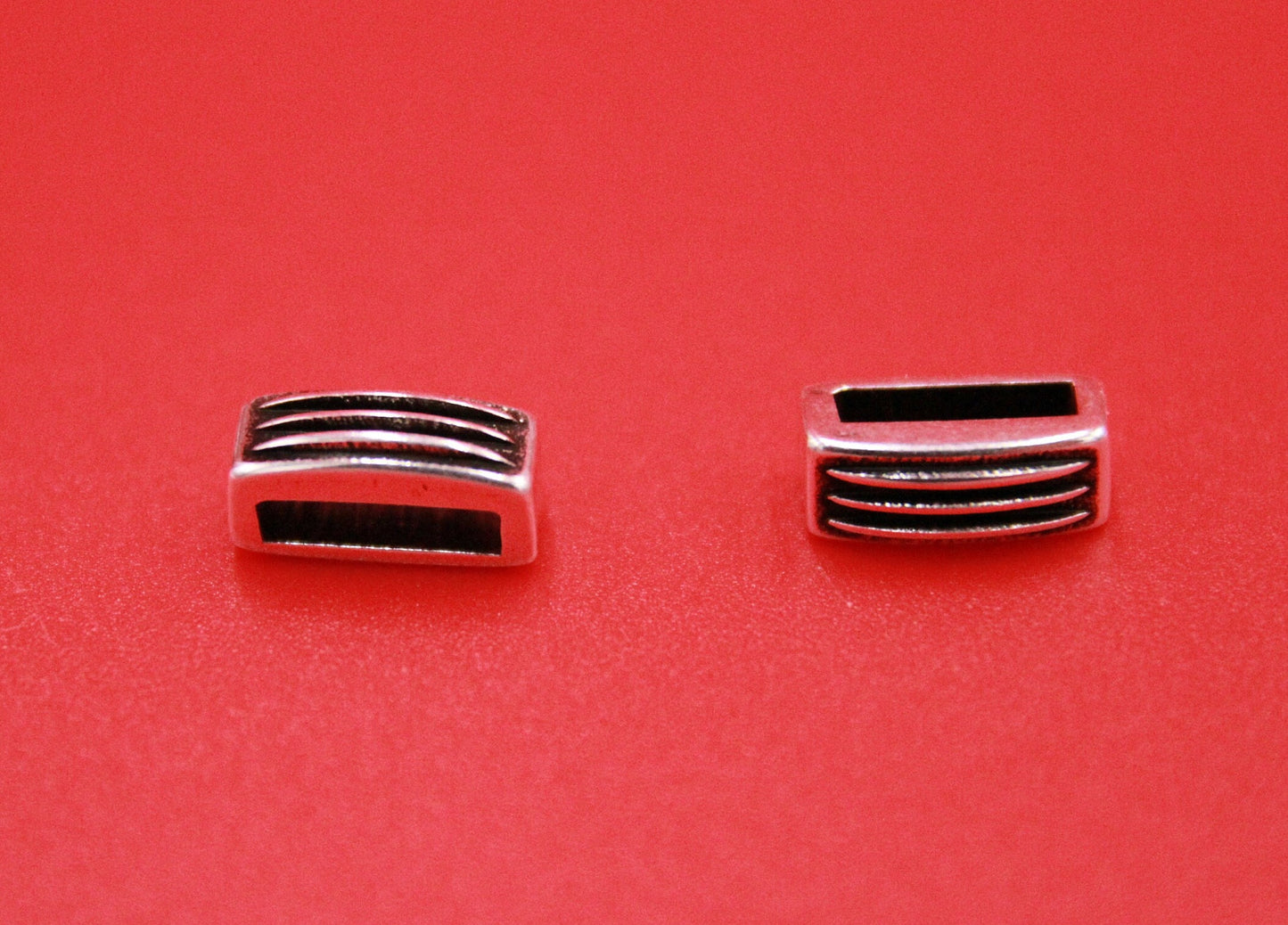 FS0543>>MADE in EUROPE 4 slider bars, 10mm and 6mm flat cord sliders, Qty4
