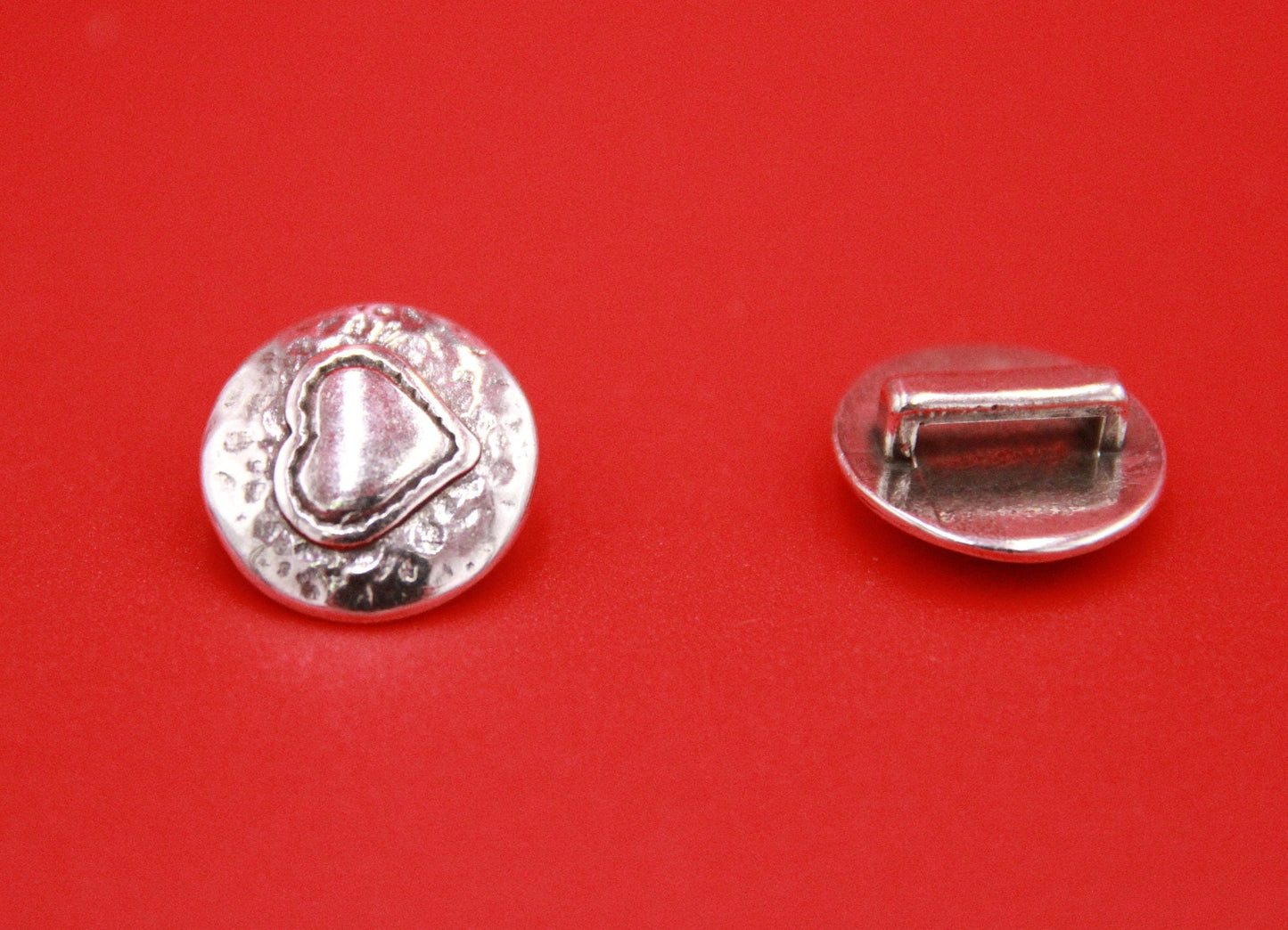 FS0548>>MADE in EUROPE 2 zamak round sliders, 10mm flat cord slider, 10mm leather cord engraved slider, (Qty2)