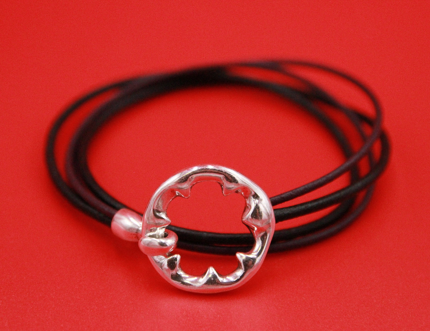FC0381>>MADE in EUROPE zamak round circle toggle clasp for bracelet, toggle clasp for bracelet, qty1