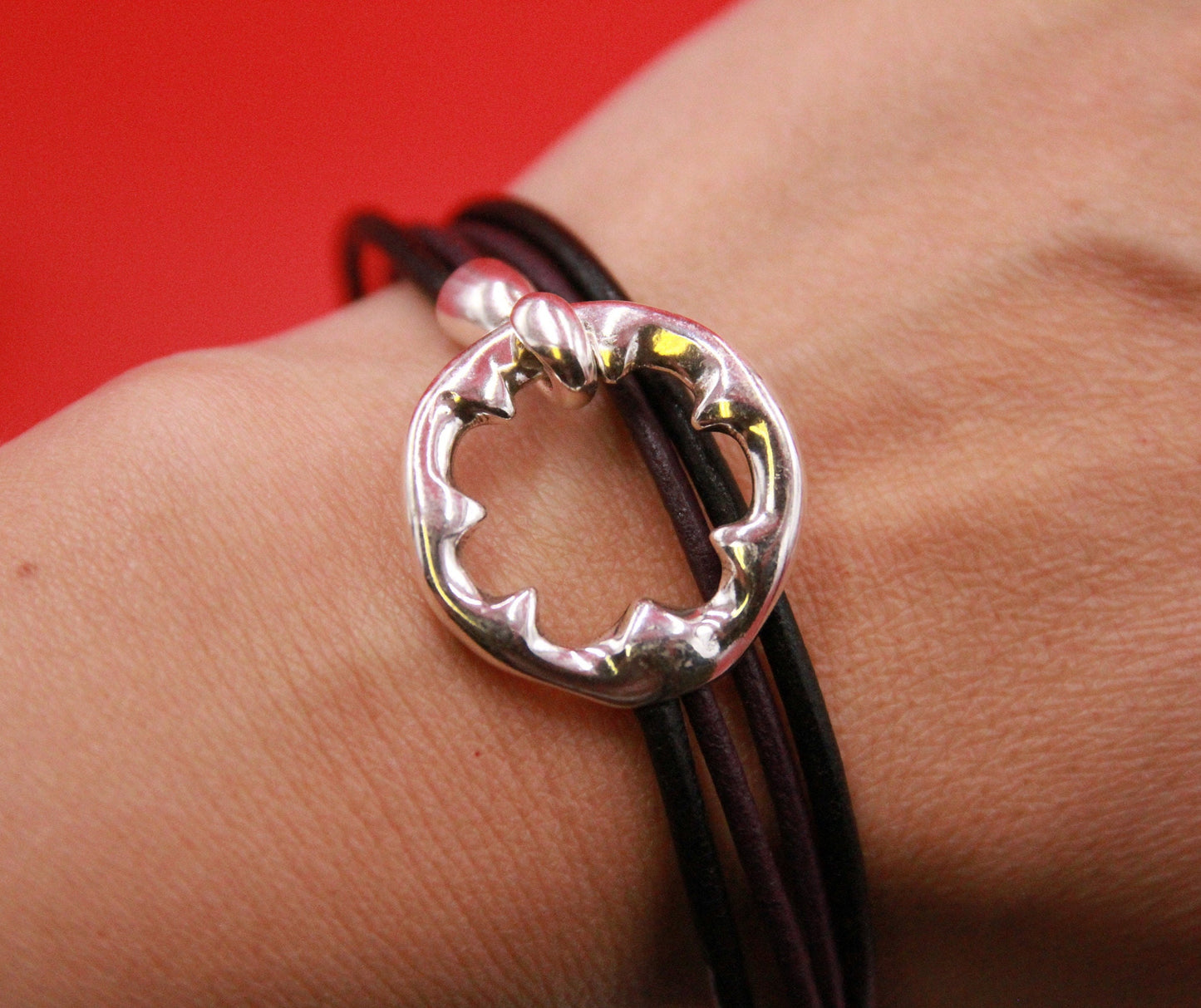 FC0381>>MADE in EUROPE zamak round circle toggle clasp for bracelet, toggle clasp for bracelet, qty1