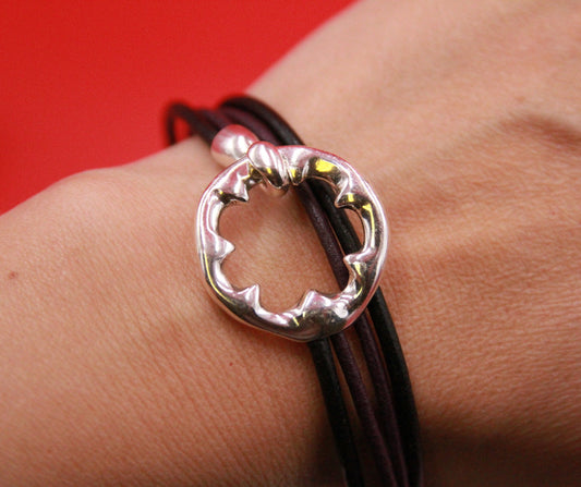 FC0381>>MADE in EUROPE zamak round circle toggle clasp for bracelet, toggle clasp for bracelet, qty1