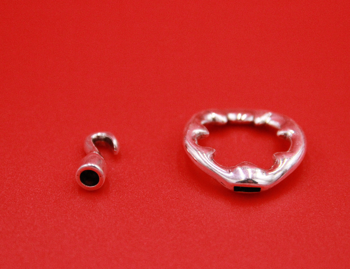 FC0381>>MADE in EUROPE zamak round circle toggle clasp for bracelet, toggle clasp for bracelet, qty1