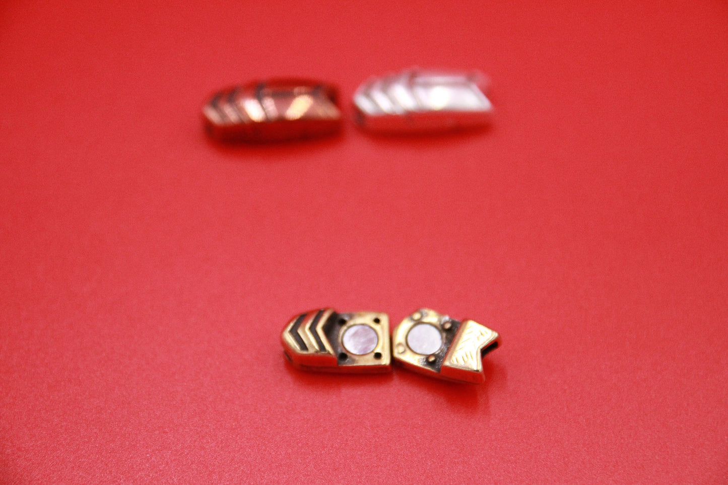 FC0250>> MADE in EUROPE zamak clasp for 5mm flat leather cord, flat cord clasp, 5mm cord clasp, zamak clasp Qty1