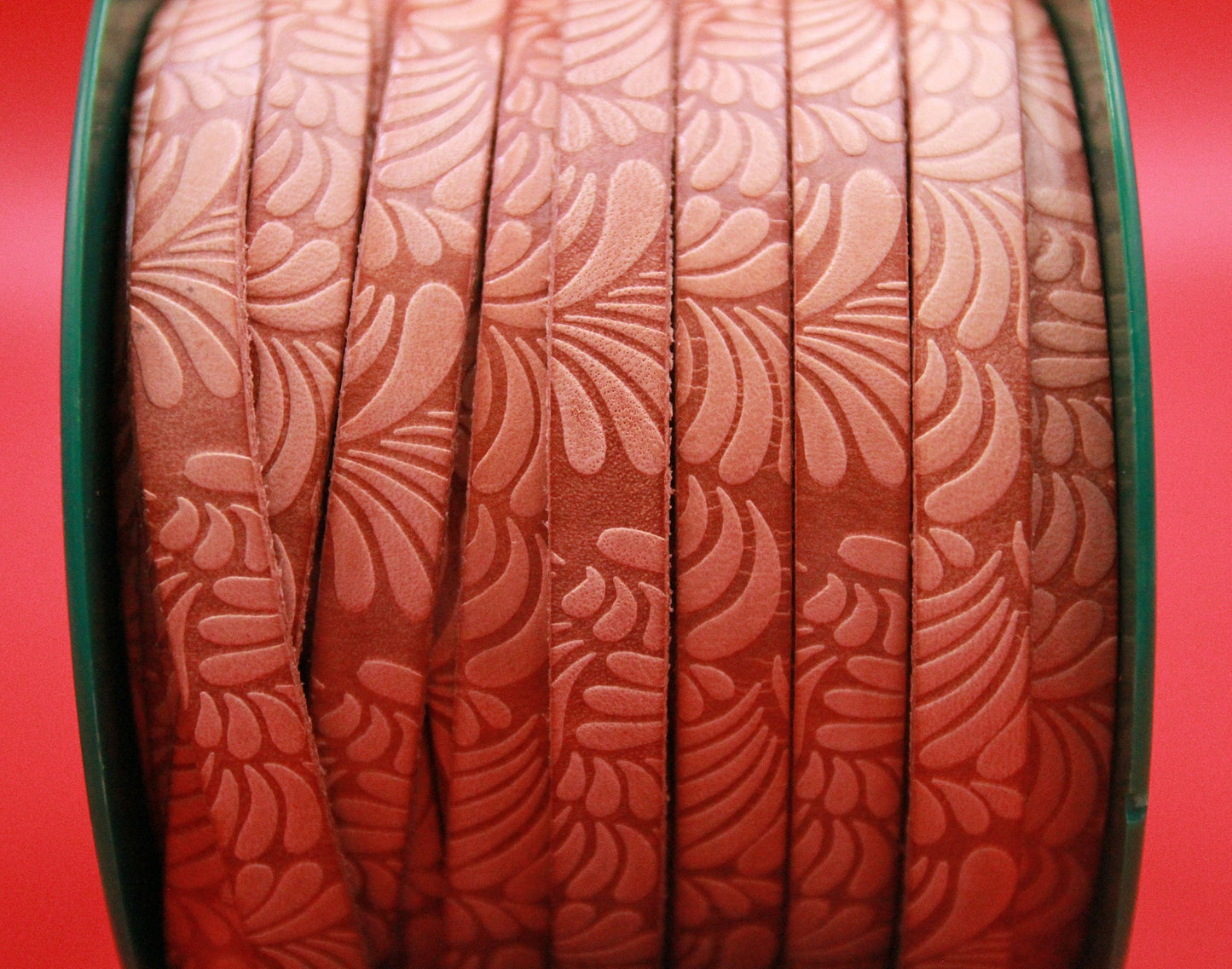 MADE in EUROPE 24'' engraved leather cord, 5mm and 10mm flat leather cord, flat embossed leather cord (AR150/01)
