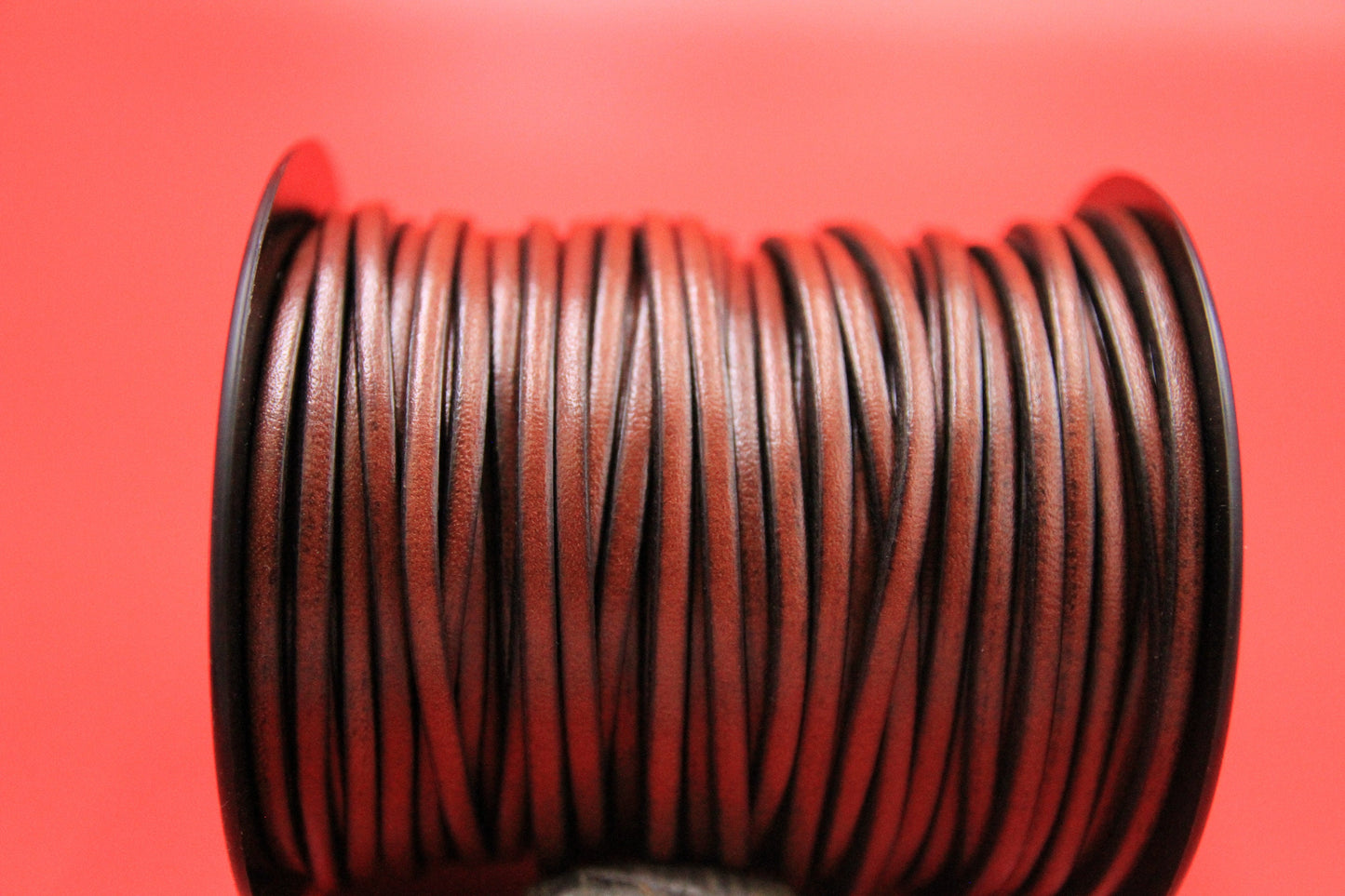 MADE in EUROPE 1 yard of 3mm flat brown leather cord, genuine flat leather cord, 3x2mm flat leather cord (AR100/03/brown)