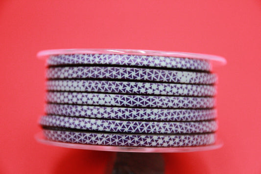 MADE in EUROPE 24'' multi color leather cord, 5mm flat leather cord, 5mm flat leather cord (Minitriangulos5)