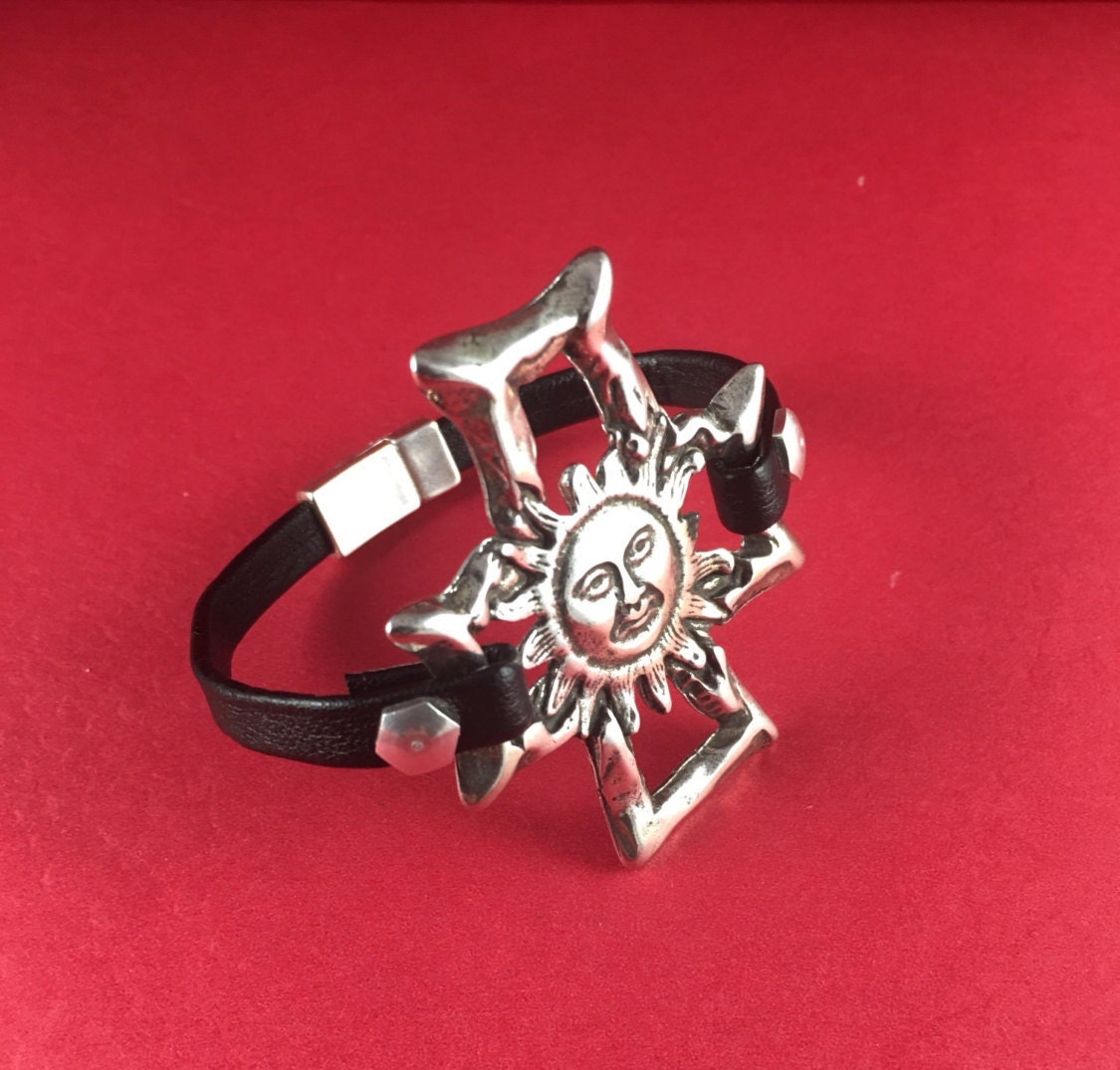 C0162>>MADE in EUROPE zamak cross connector, zamak connector, bracelet connector (Ablz4) qty1