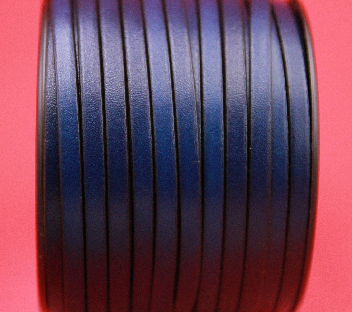 MADE in EUROPE 1 yard of 5mm flat leather cord, genuine leather 5mm strip, flat leather cord TCP5