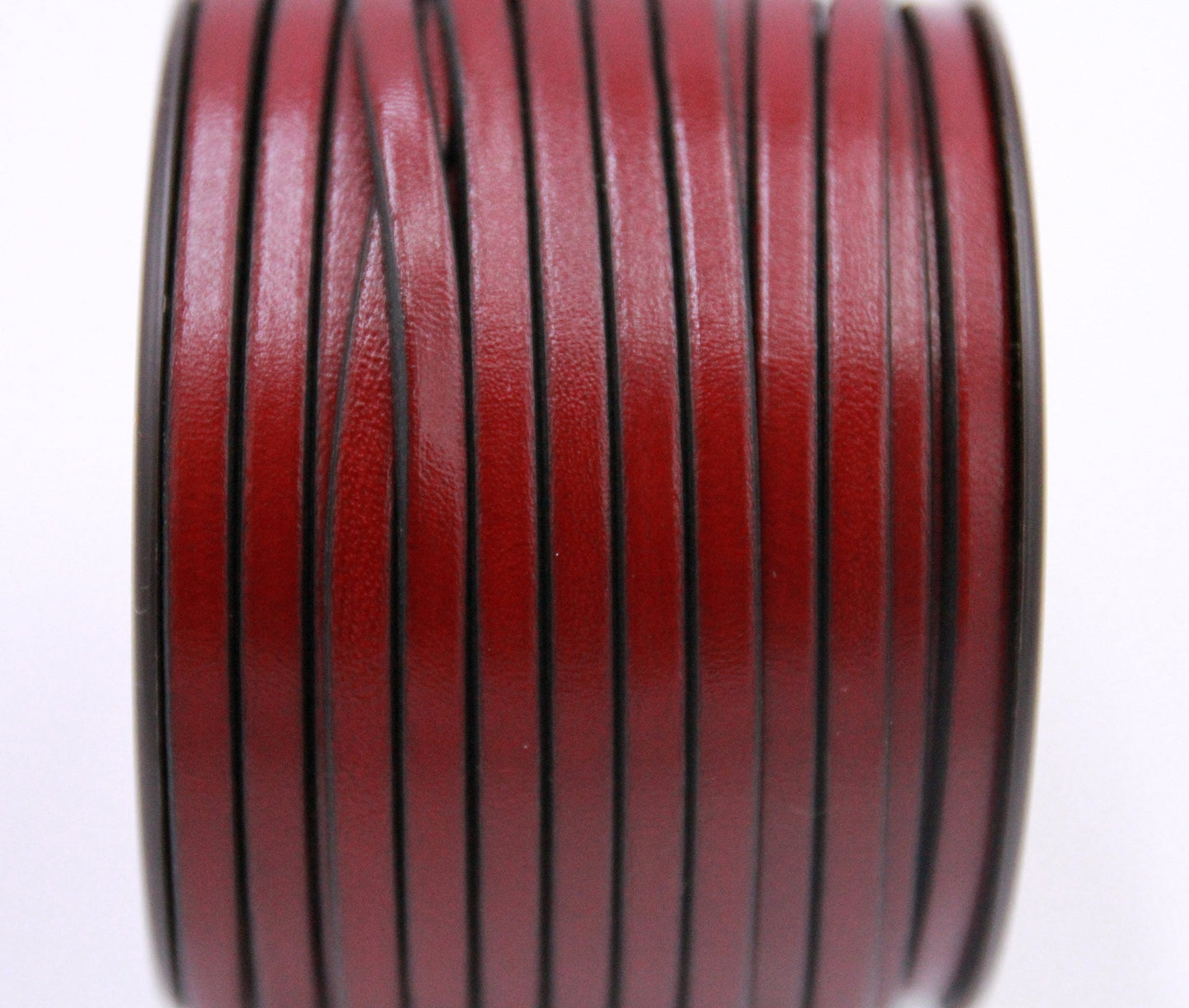 MADE in EUROPE 1 yard of 5mm flat leather cord, genuine leather 5mm strip, flat leather cord TCP5