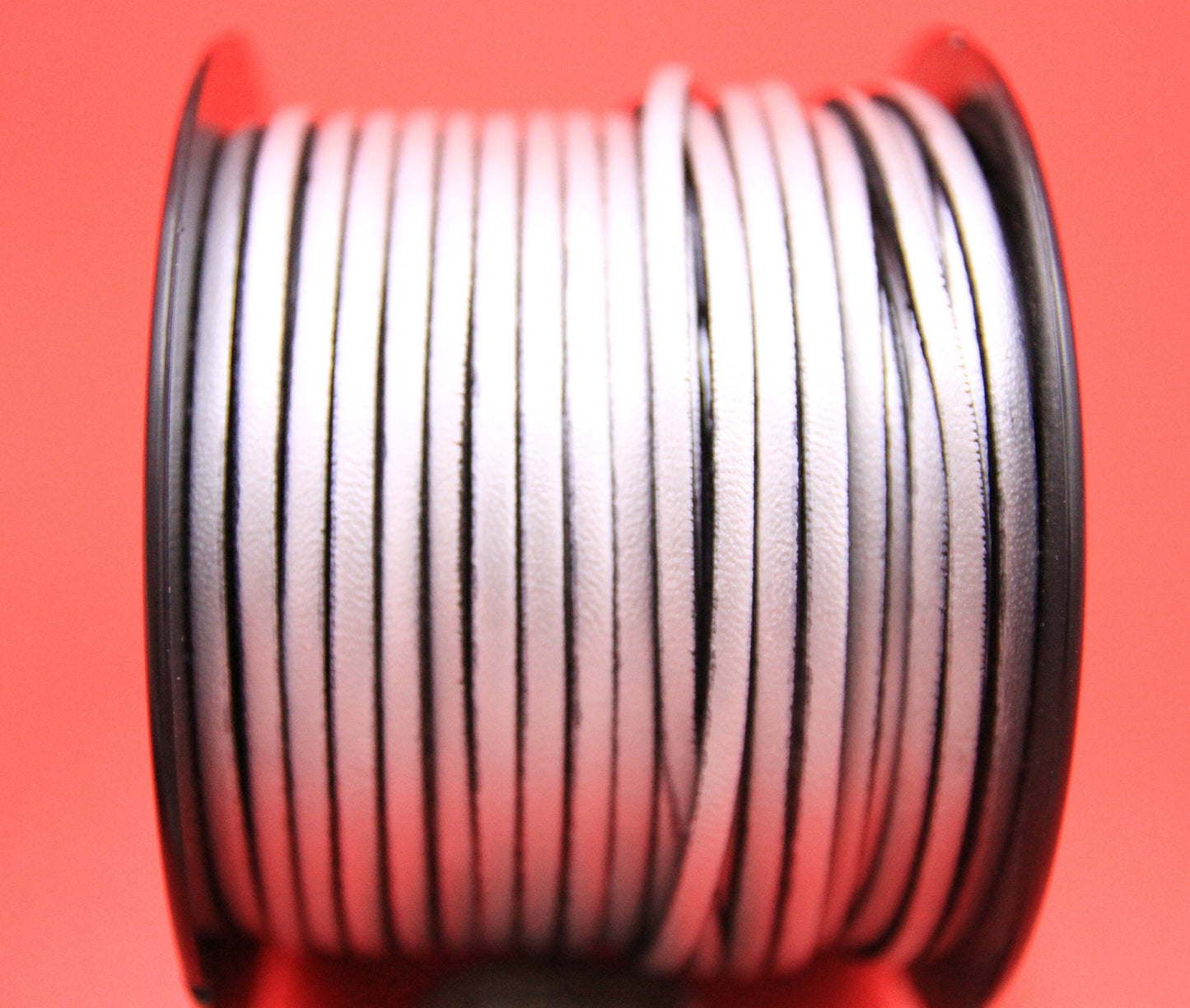 MADE in EUROPE 1 yard of 3mm flat silver leather cord, genuine flat leather cord, 3x2mm flat leather cord (AR100/03/silver)