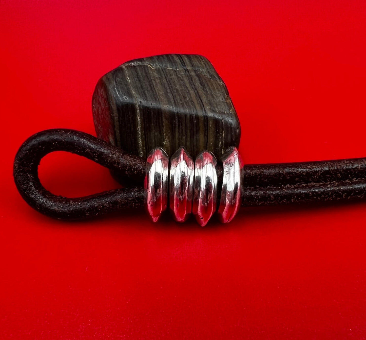 LS0095>>MADE IN EUROPE 4 zamak ring sliders, 10x5mm sliders, silver ring sliders (ablz264) Qty4