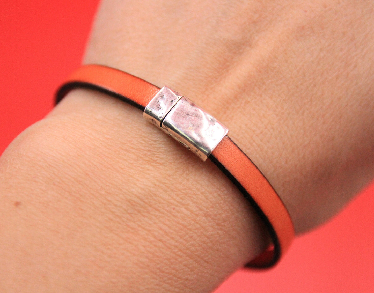 FC0394>>MADE in EUROPE zamak clasp for flat 6mm cord, zamak clasp for flat cord, clasp for 6mm cord,  qty1