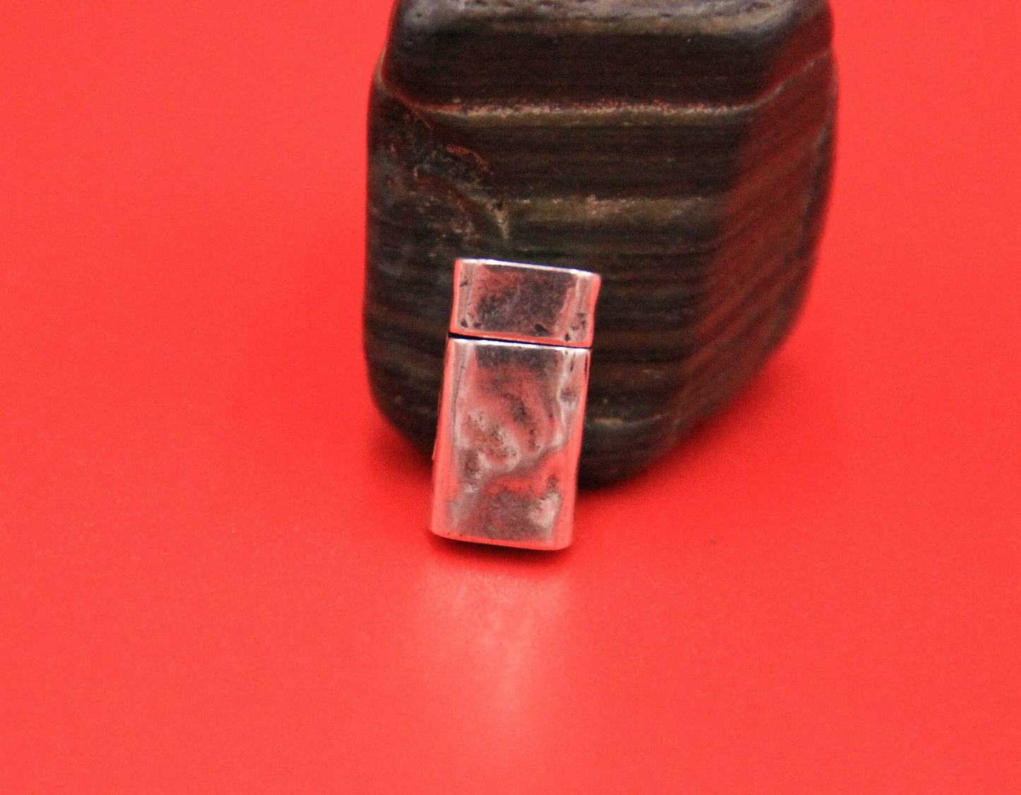 FC0394>>MADE in EUROPE zamak clasp for flat 6mm cord, zamak clasp for flat cord, clasp for 6mm cord,  qty1