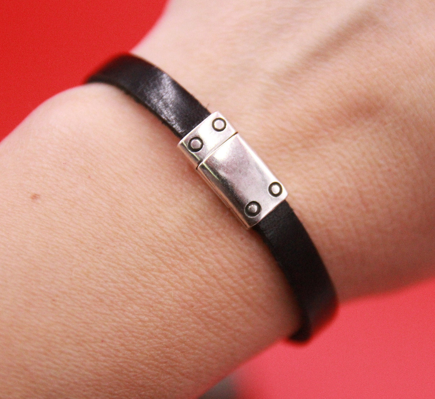 FC0395>>MADE in EUROPE zamak clasp for flat 6mm cord, zamak clasp for flat cord, clasp for 6mm cord, qty1