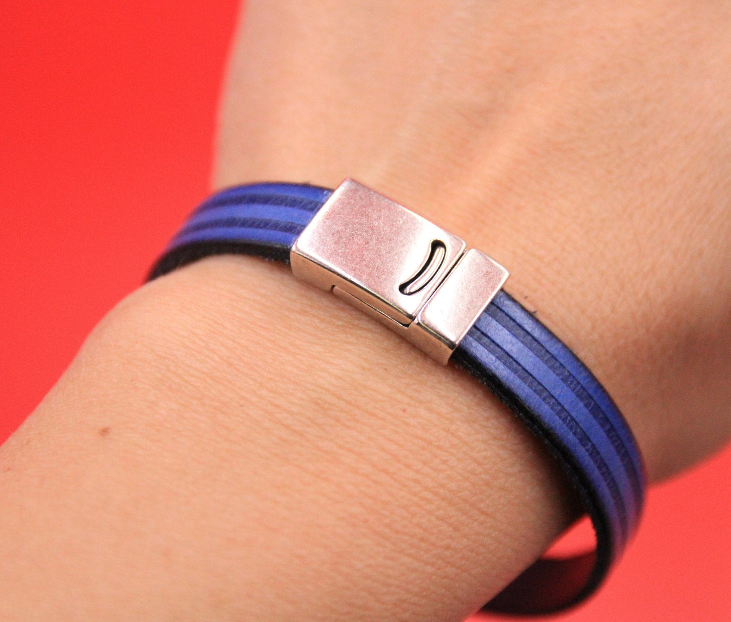 FC0396>> MADE in EUROPE zamak clasp, 10mm flat cord clasp, flat leather cord clasp, Qty1