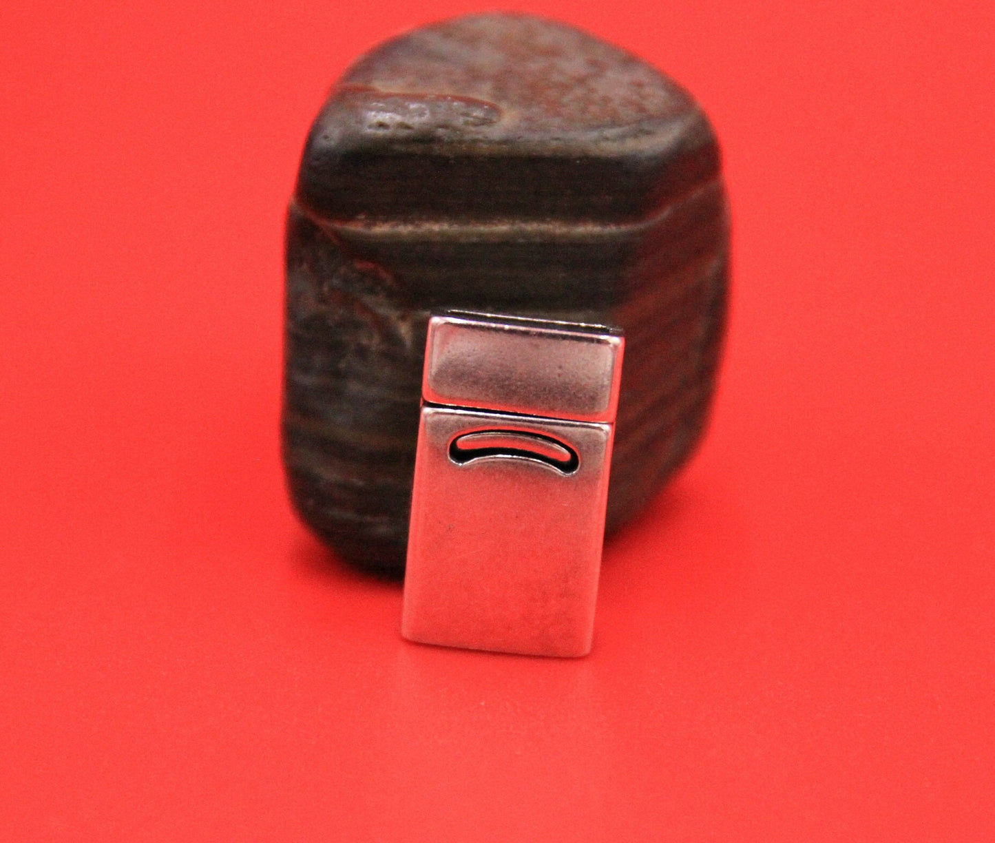 FC0396>> MADE in EUROPE zamak clasp, 10mm flat cord clasp, flat leather cord clasp, Qty1