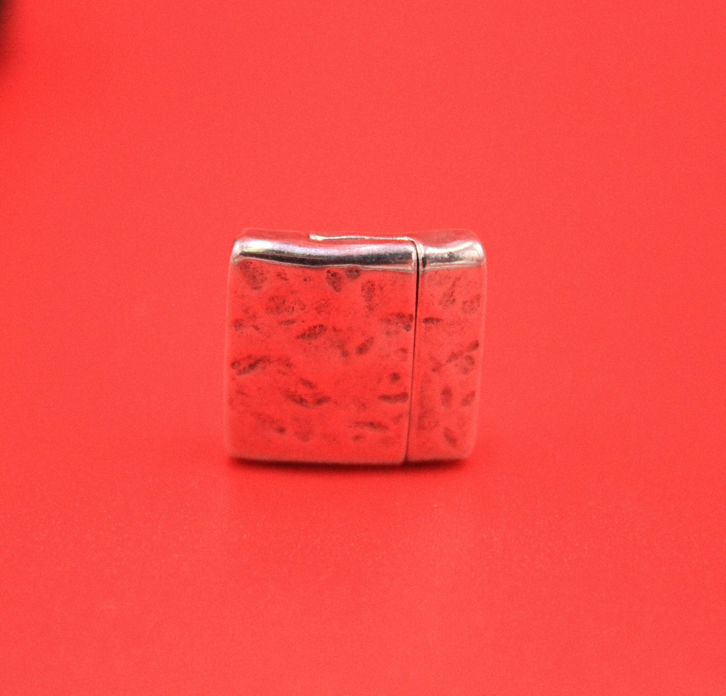 FC0397>>MADE in EUROPE zamak 15mm flat cord clasp, flat leather cord clasp, 15mm flat magnetic clasp  Qty1
