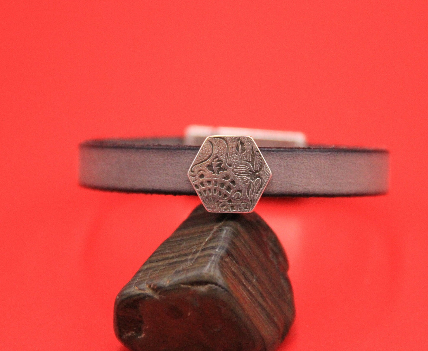 FS0566>>MADE in EUROPE 2 zamak HEXAGON sliders, flat cord zamak slider, 10mm or 5mm flat cord slider  Qty2