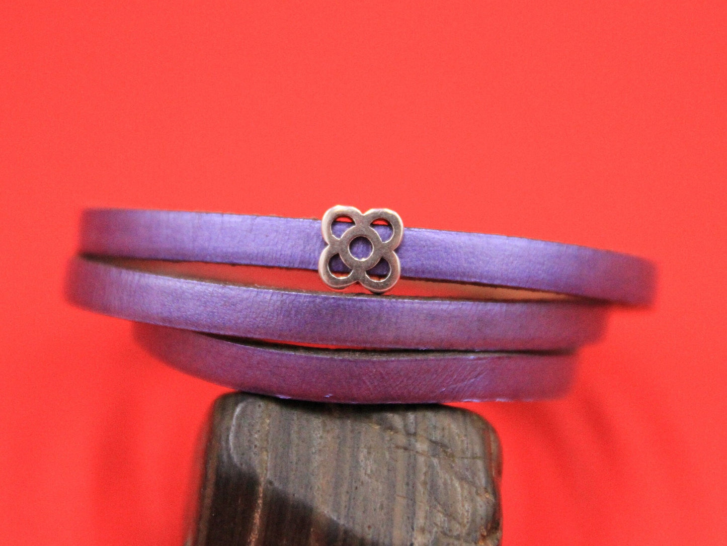 FS0567>>MADE in EUROPE 2 zamak Panot flower sliders for 10mm or 5mm flat cord, zamak flower slider for flat cord Qty2