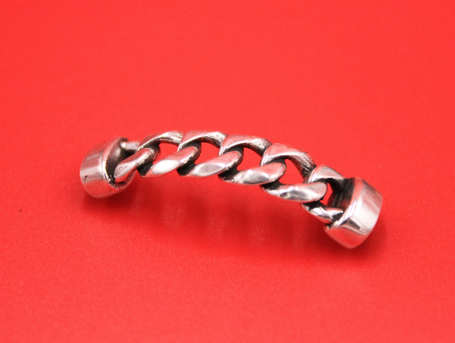 C0163>>MADE in EUROPE zamak chain connector, leather cord connector Qty 1