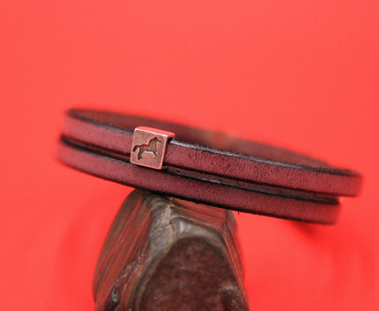 FS0572>>MADE in EUROPE 2 zamak sliders, 5mm cord zamak slider, flat 5mm cord slider, zamak horse slider, horse 5mm slider