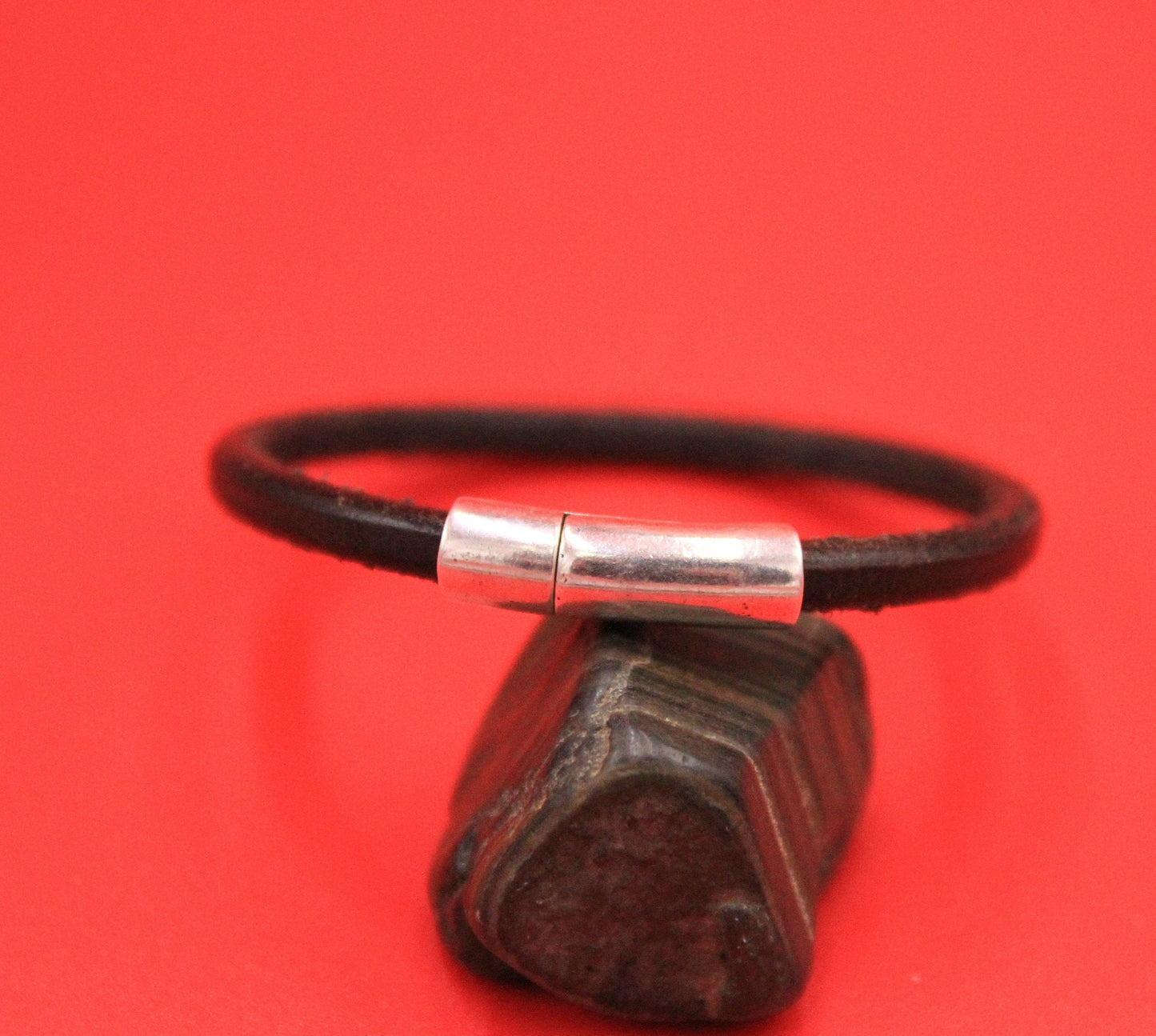 RC0198>>MADE IN EUROPE 5mm cord clasp, 5mm round leather cord clasp, round cord zamak clasp  Qty1
