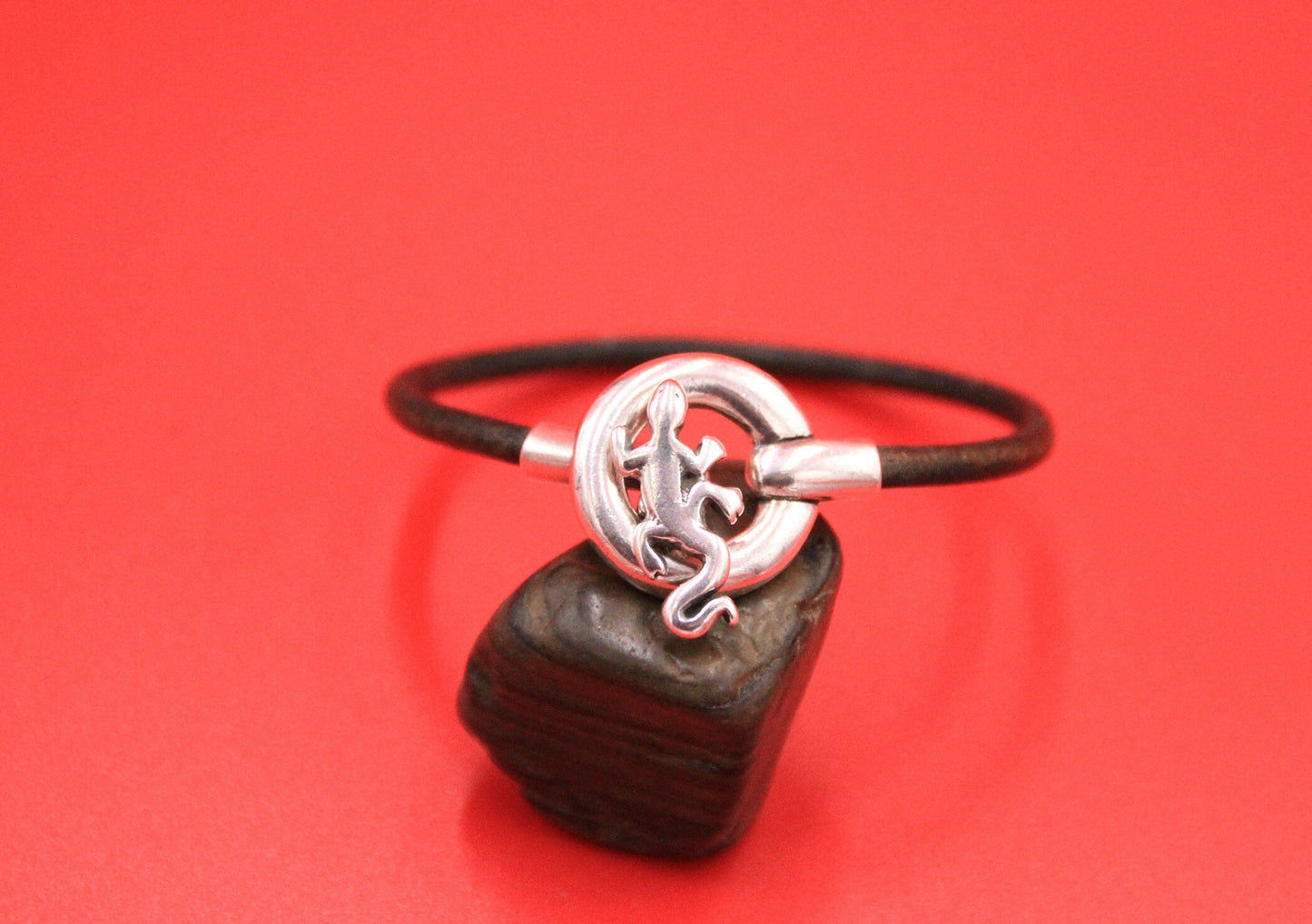 RC0199>>MADE in EUROPE zamak toggle clasp, round cord alligator toggle clasp, round cord lizard clasp, (CRLAGARTO) Qty1
