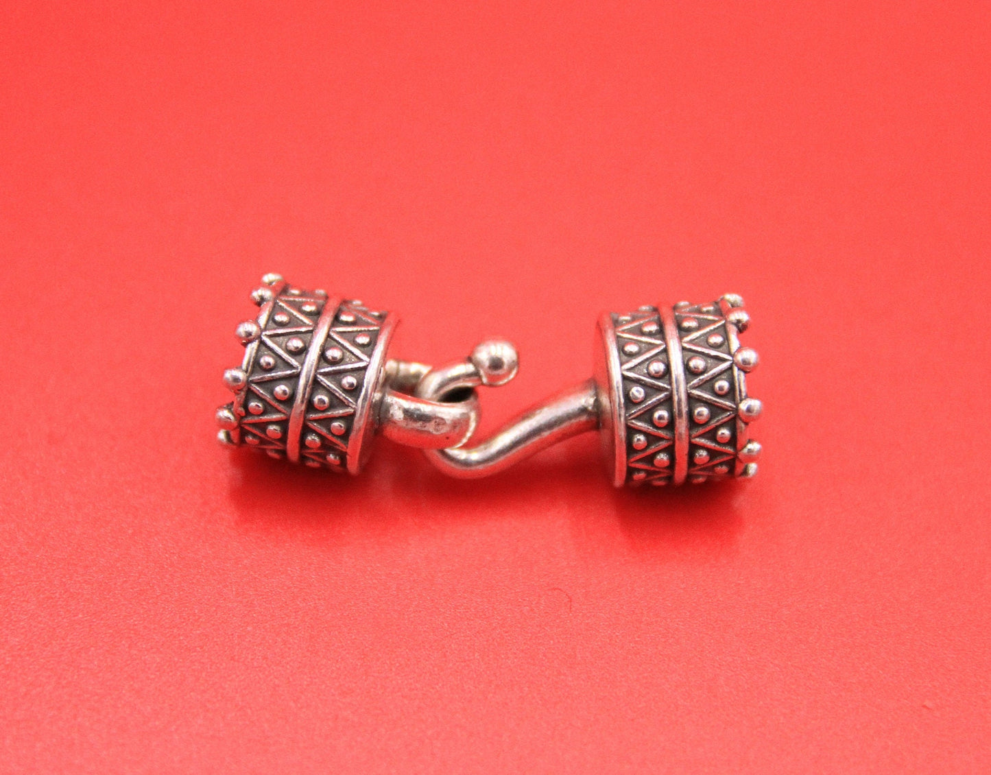 RC0200>>MADE IN EUROPE zamak hook clasp, engraved clasp for 10mm round cord, 10mm round cord hook clasp (CR798S)Qty1set