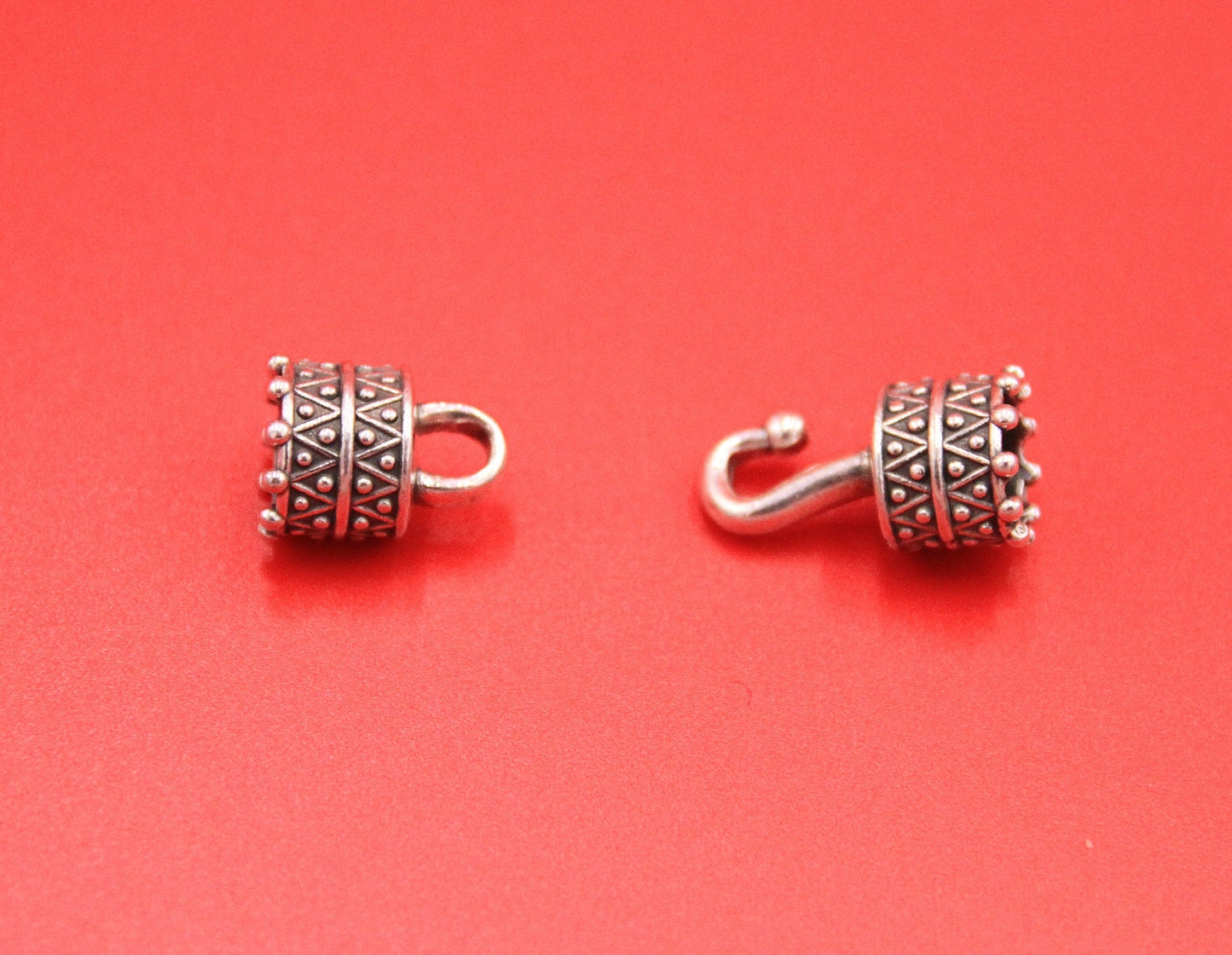 RC0200>>MADE IN EUROPE zamak hook clasp, engraved clasp for 10mm round cord, 10mm round cord hook clasp (CR798S)Qty1set