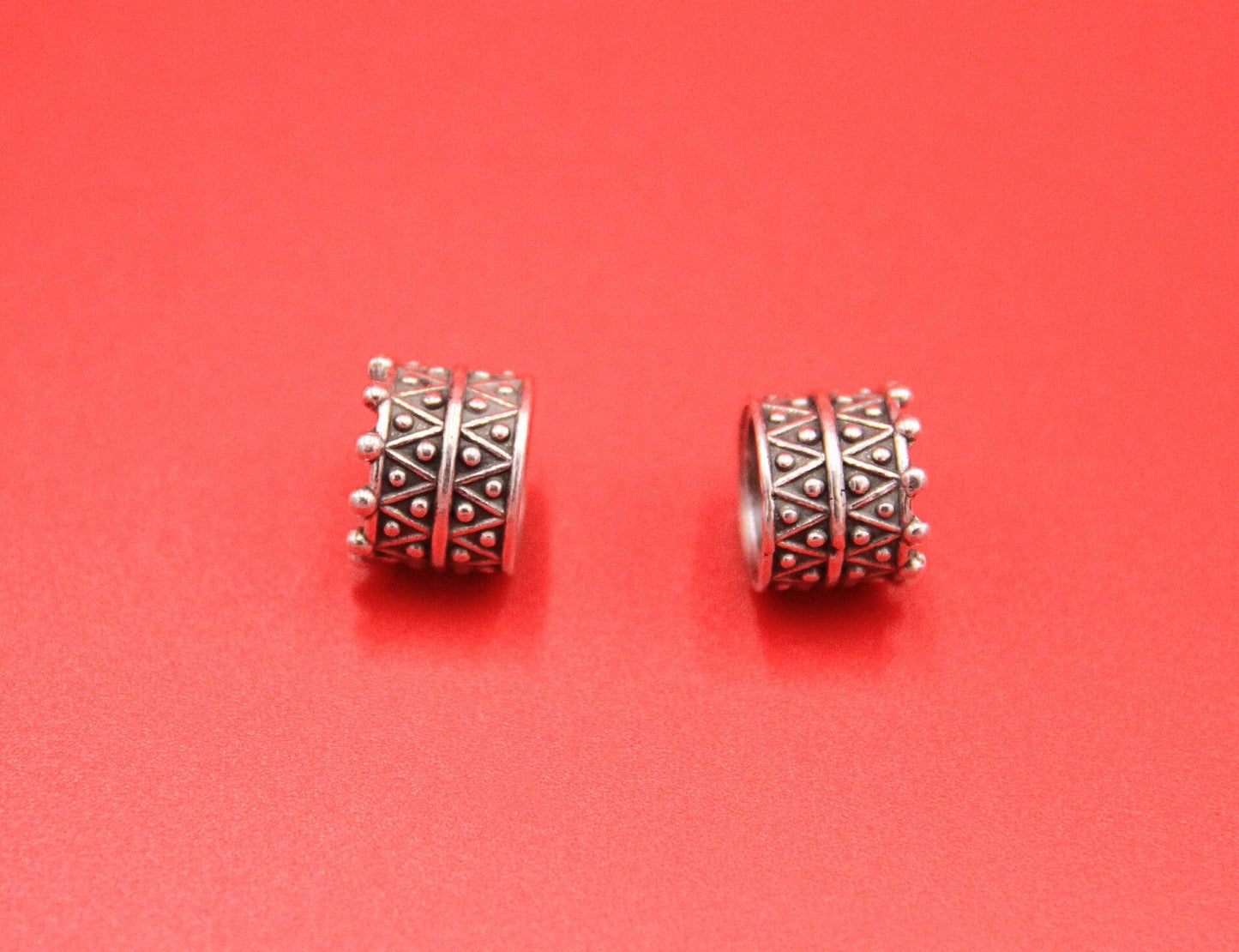 RS0172>>MADE in EUROPE zamak 2 sliders, 10mm zamak slider, 10mm round cord slider, 10mm round tube slider, (F798/1) Qty2