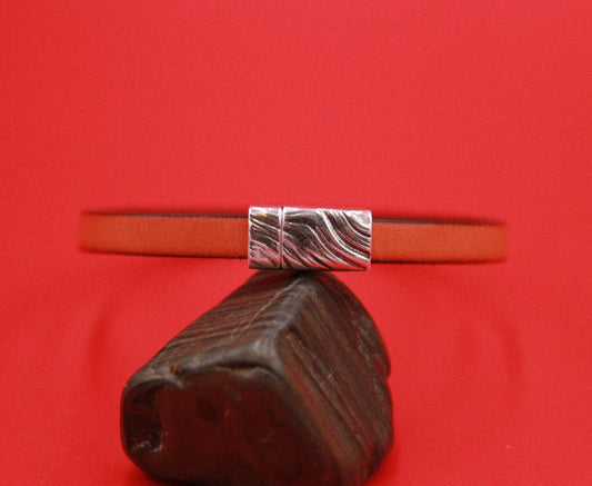 FC0389>>MADE in EUROPE zamak clasp for flat 6mm cord, zamak clasp for flat cord, clasp for 6mm cord, qty1