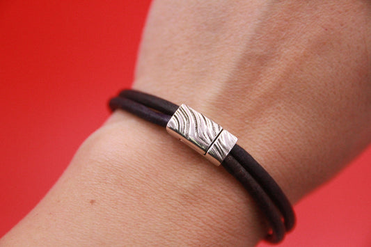 FC0390>>MADE in EUROPE zamak 6x3mm clasp, zamak clasp for 6mm cord, qty1