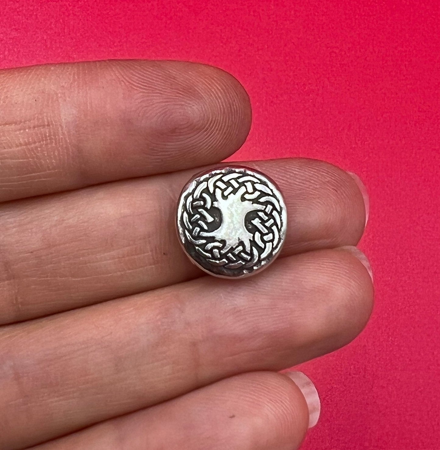 FS0451> MADE IN EUROPE 2 zamak flat cord sliders, 10mm cord Celtic knot sliders,  qty2