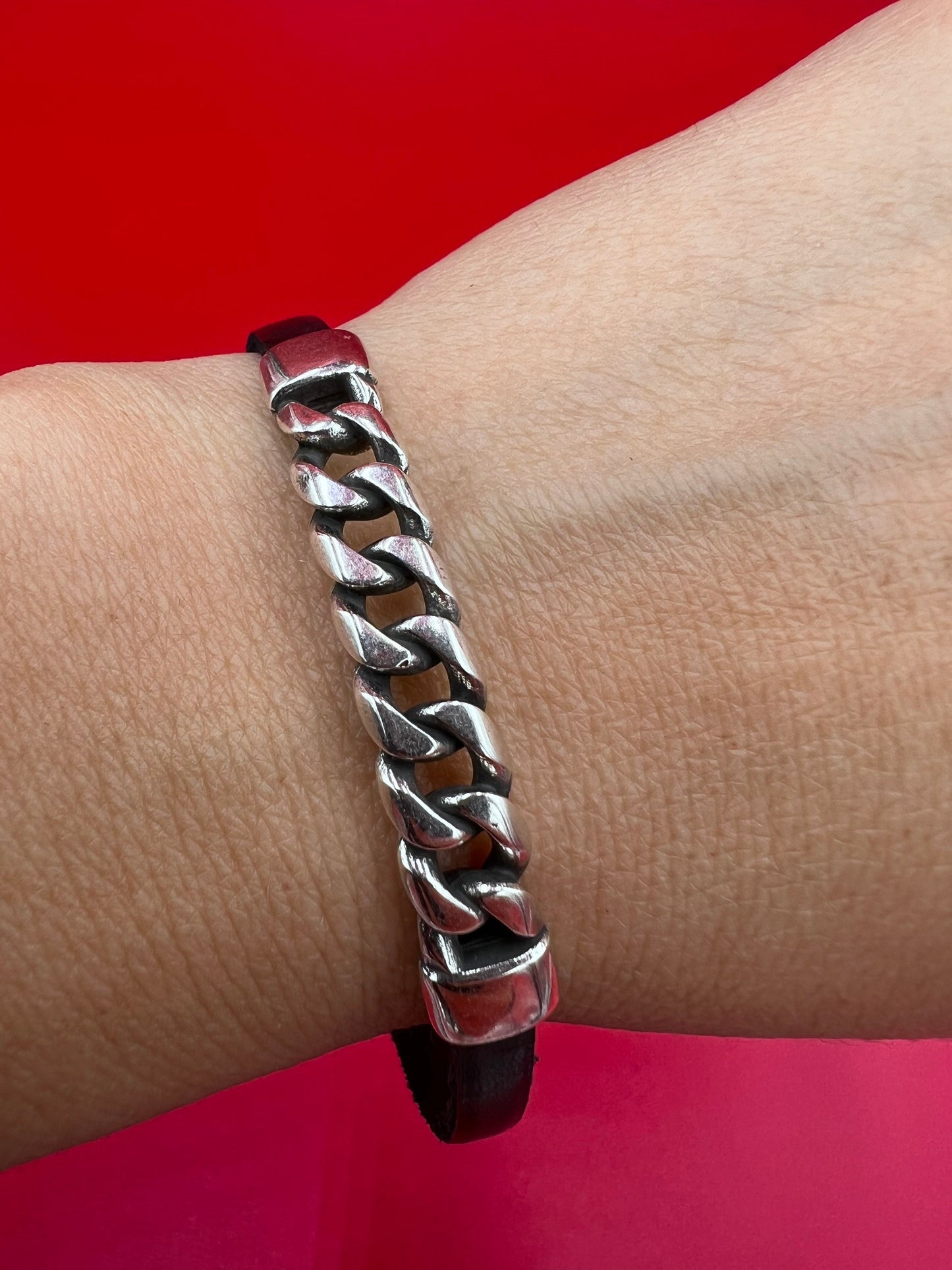 C0163>>MADE in EUROPE zamak chain connector, leather cord connector Qty 1
