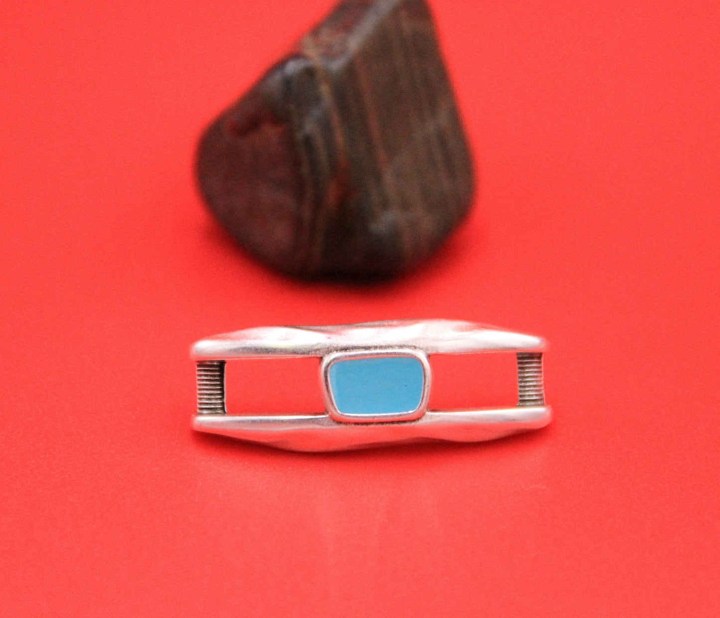 C0158>>MADE in EUROPE zamak connector, 5mm cord connector, flat 5mm leather cord connector, Qty 1