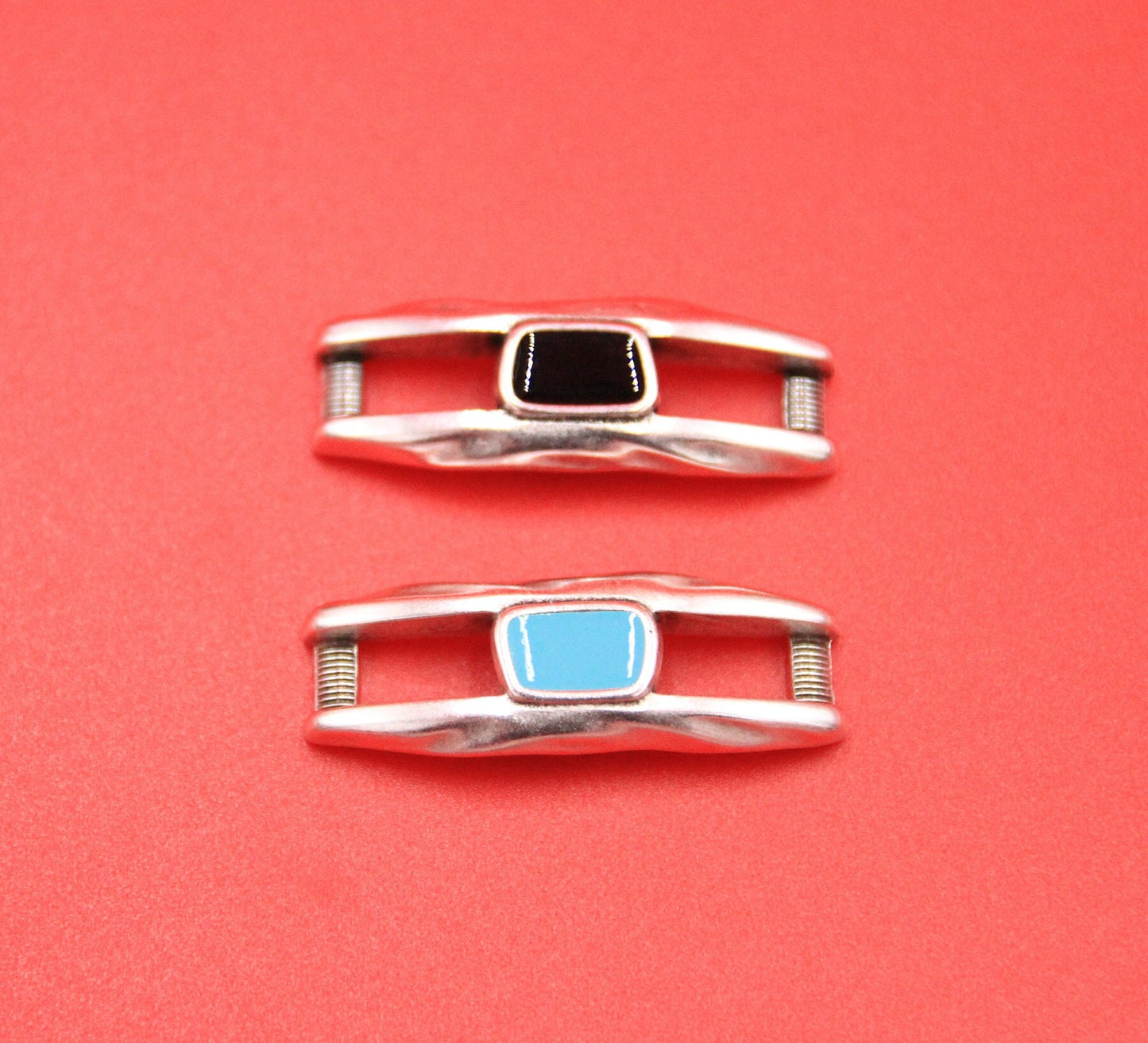 C0158>>MADE in EUROPE zamak connector, 5mm cord connector, flat 5mm leather cord connector, Qty 1