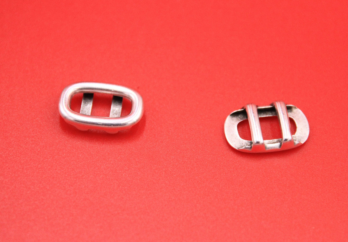 FS0581>>MADE in EUROPE zamak oval sliders for 10mm flat cord, 10mm flat cord slider, zamak oval slider for 10mm flat cord Qty2
