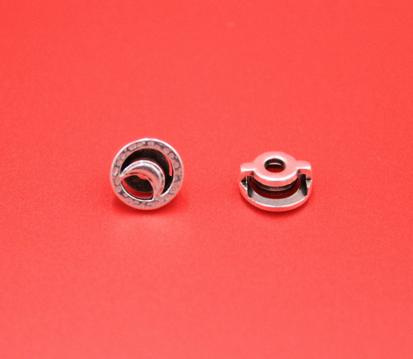 FS0584>>MADE in EUROPE 2 moon sliders, 10mm flat cord moon slider, 10mm leather cord slider, Qty2