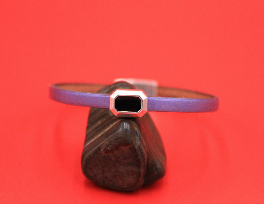 FS0589>>MADE in EUROPE 2 zamak enamel sliders, 5mm flat cord oval sliders, 5mm oval sliders Qty2