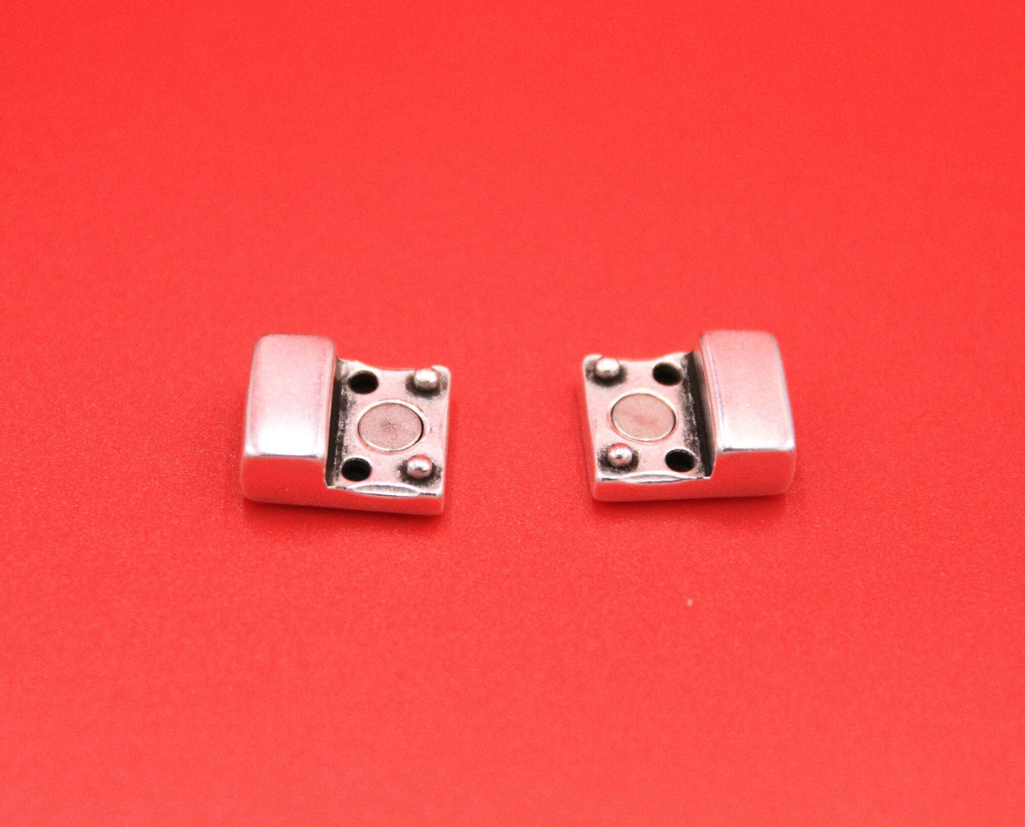 FC0401>>MADE in EUROPE zamak 10mm clasp, flat cord clasp, 10mm flat cord clasp, leather cord clasp