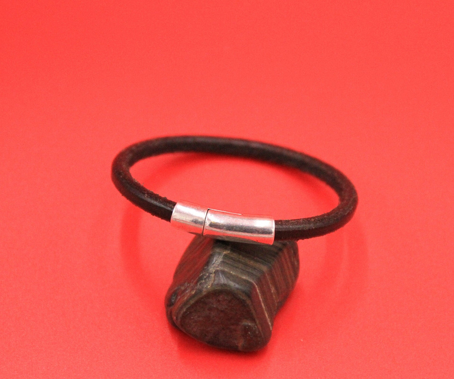 RC0198>>MADE IN EUROPE 5mm cord clasp, 5mm round leather cord clasp, round cord zamak clasp  Qty1