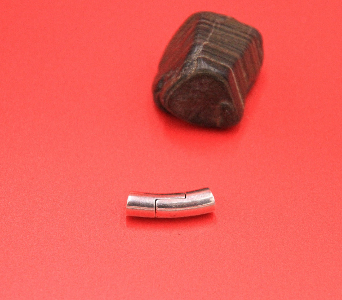 RC0198>>MADE IN EUROPE 5mm cord clasp, 5mm round leather cord clasp, round cord zamak clasp  Qty1