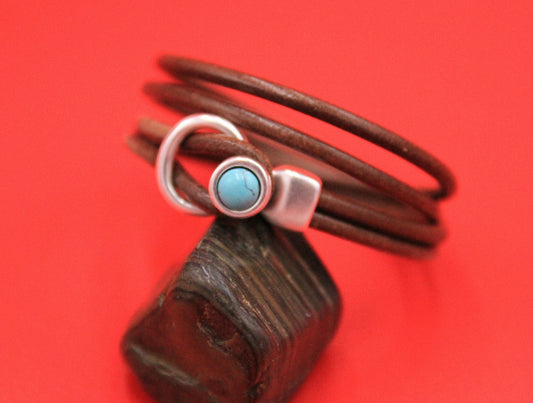 RC0202>>MADE in EUROPE zamak loop and button clasp for round cord, 6x3mm cord gemstone clasp, (11510) Qty1