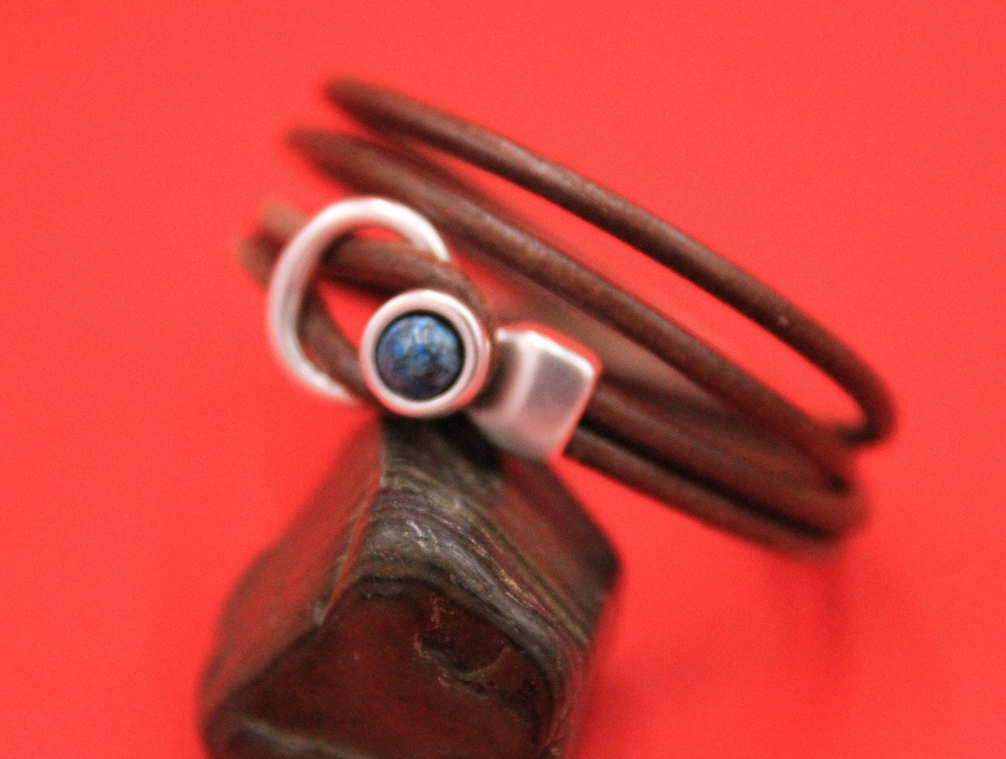 RC0202>>MADE in EUROPE zamak loop and button clasp for round cord, 6x3mm cord gemstone clasp, (11510) Qty1