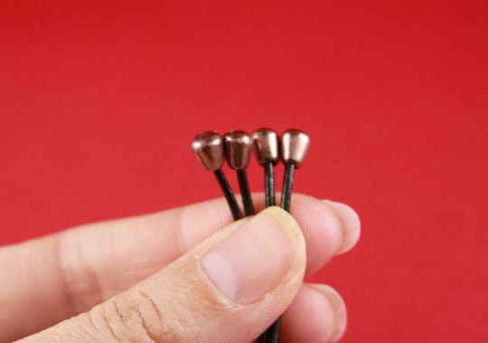 6/7 MADE in EUROPE 10 zamak cord ends, 2mm round cord ends, zamak 2mm round cord ends Qty10