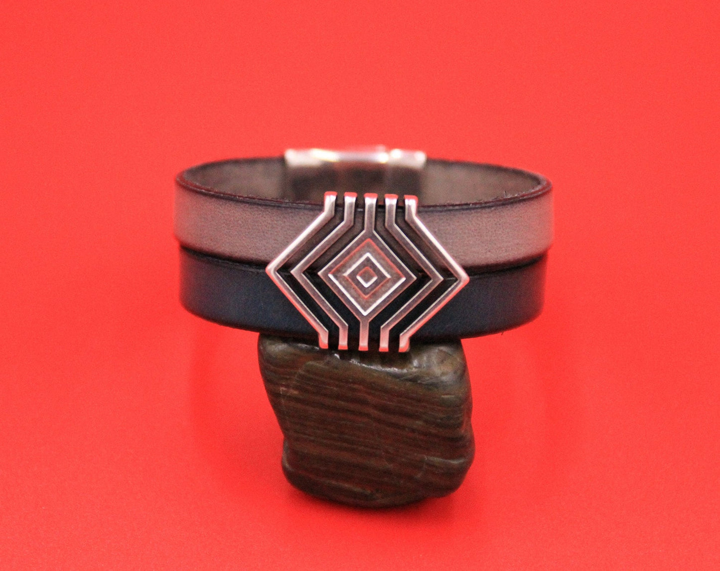 FS0580>> MADE in EUROPE zamak slider, 20mm cord slider, flat cord slider, flat 20mm leather cord slider (9801) Qty1