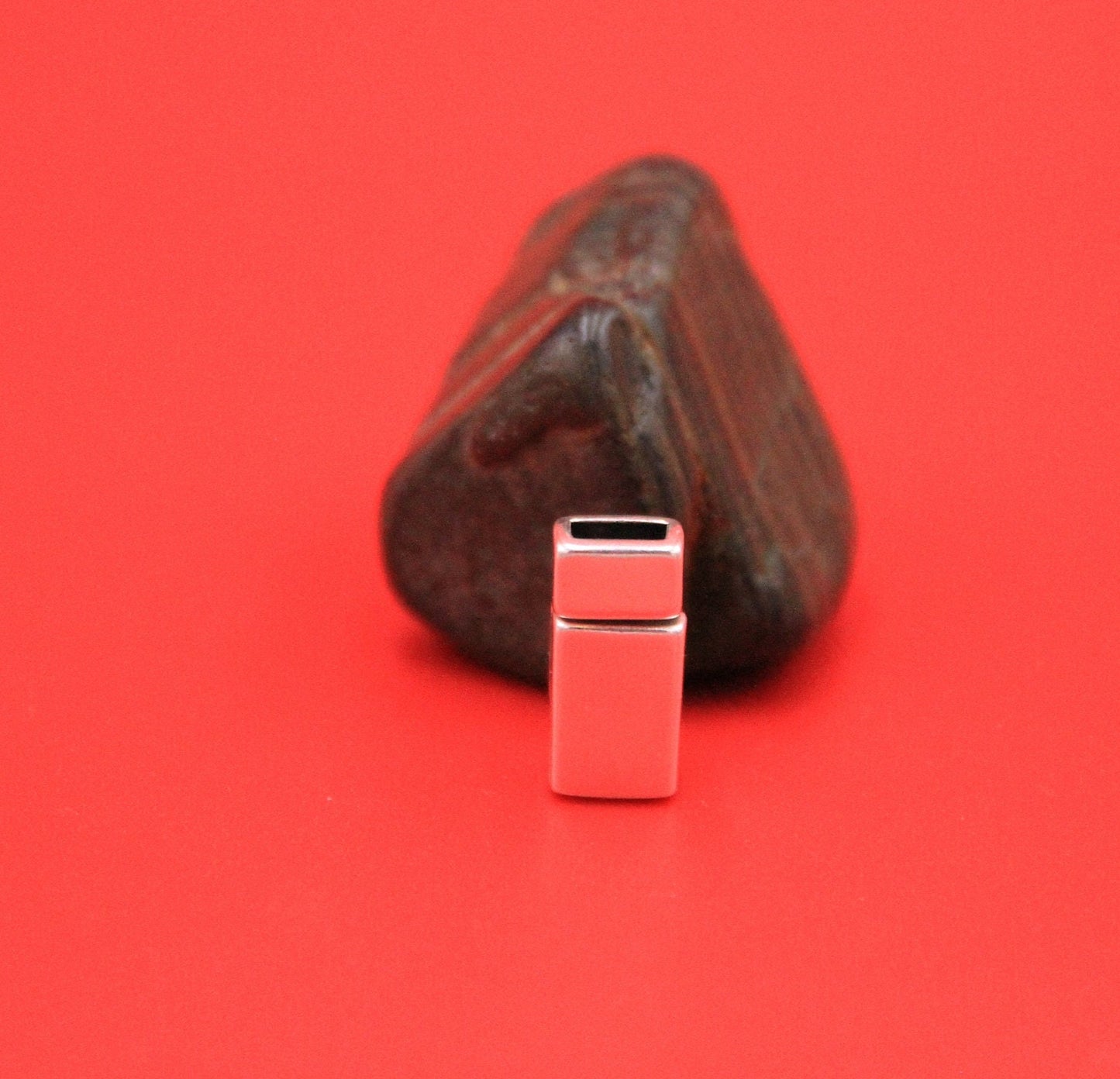 FC0400>>MADE in EUROPE zamak flat cord clasp, zamak clasp, 5mm flat cord clasp, (13290)Qty1