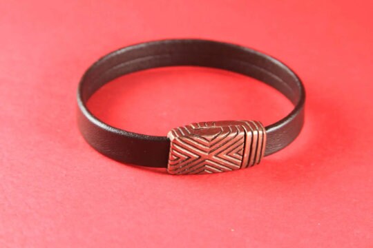 FC0223>>MADE IN EUROPE zamak clasp for 10mm flat leather cord, 10mm clasp for 10mm flat cord Qty1