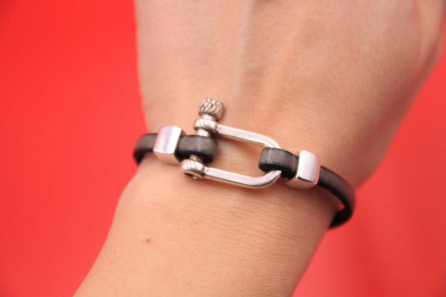 FC0403>>MADE in EUROPE D shape clasp, 5mm flat clasp, 6mm flat clasp, bracelet clasp (78973/08)